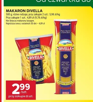 Makaron Divella promocja w Stokrotka