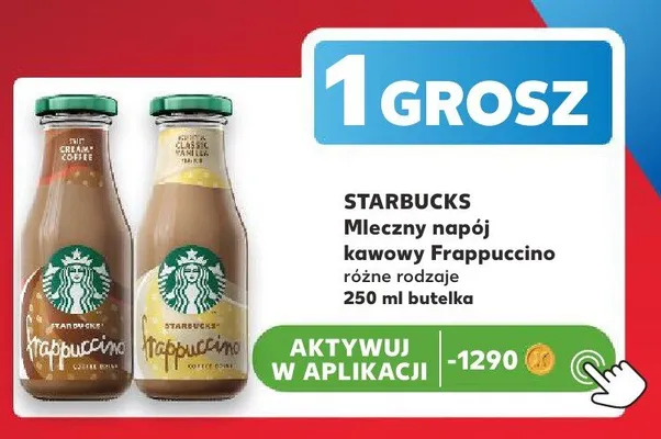 Mleczny napój kawowy Starbucks Frappuccino Classic Vanilla promocja w Kaufland