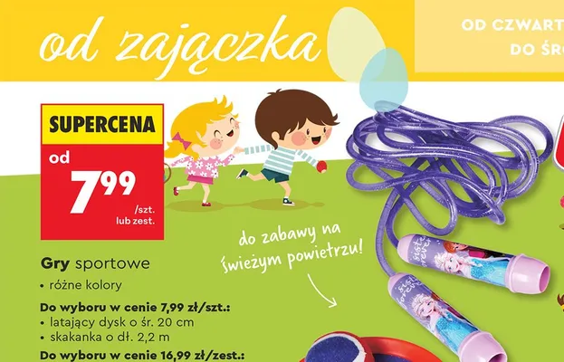 Gry sportowe skakanka promocja w Biedronka