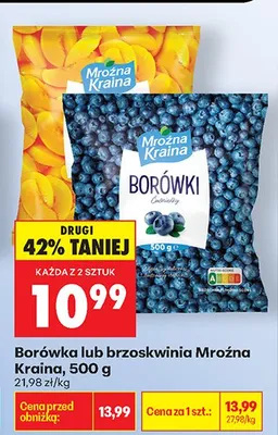 Borówka mrożona Mroźna Kraina promocja w Biedronka