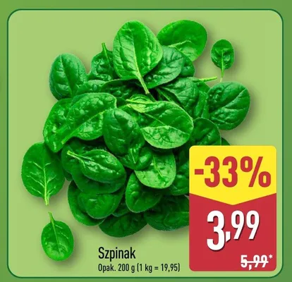 Szpinak Aldi promocja w Aldi