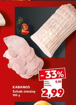 Schab śnieżny Kabanos promocja w Kaufland