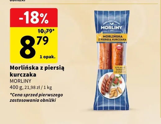 Morlińska z piersią kurczaka Morliny promocja w Intermarche