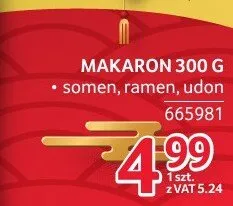 Makaron TaoTao somen, ramen, udon 300g promocja w Selgros