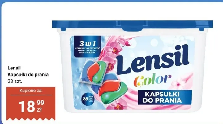 Kapsułki do prania Color promocja w Dino