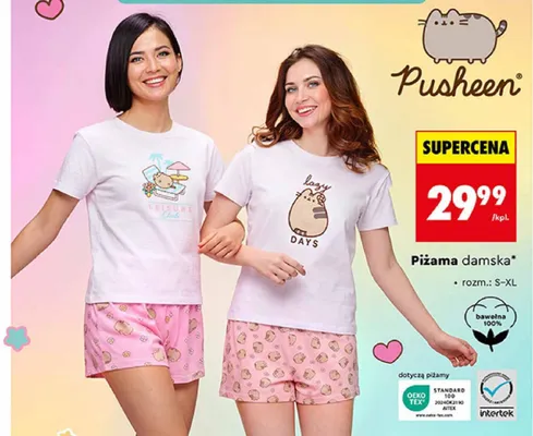 Piżama damska Pusheen promocja w Biedronka