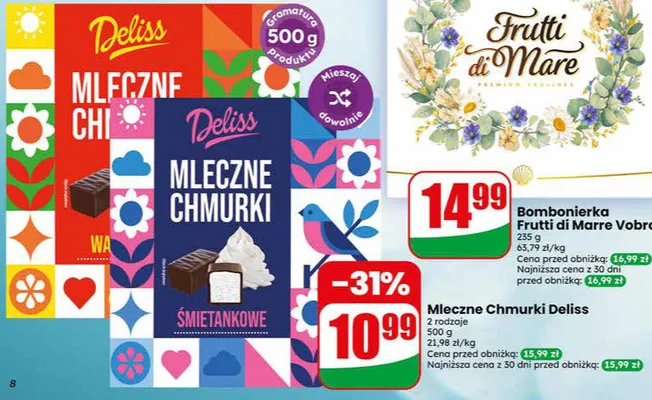 Bombonierka Frutti di Mare Vobro promocja w Dino