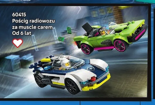 Klocki LEGO City 60415 Pościg radiowozu za muscle carem promocja w LEGO