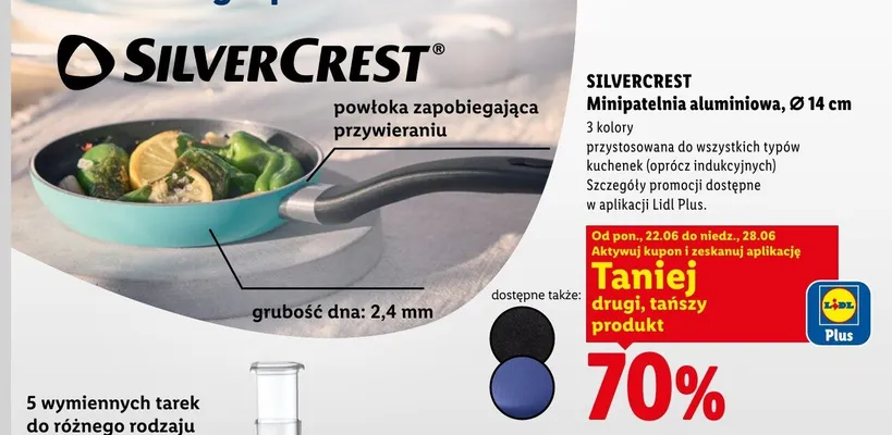 Minipatelnia aluminiowa Silvercrest Ø 14 cm promocja w Lidl