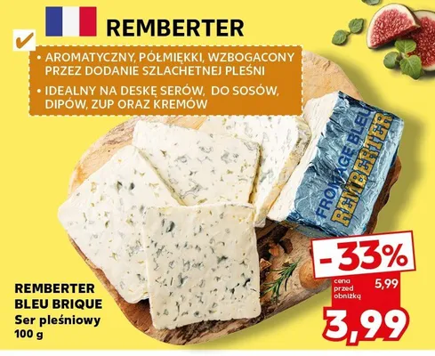 Ser pleśniowy Remberter Bleu Brique promocja w Kaufland