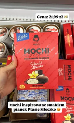 Lody Mochi Ptasie Mleczko E.Wedel Miss Ti promocja w Dino