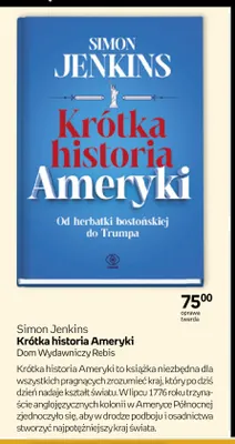 Książka Krótka historia Ameryki Simon Jenkins promocja w Empik