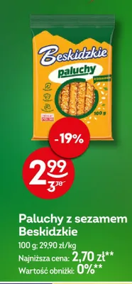 Paluchy z sezamem Beskidzkie promocja w Żabka