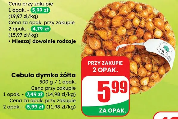 Cebula dymka żółta promocja w Dino
