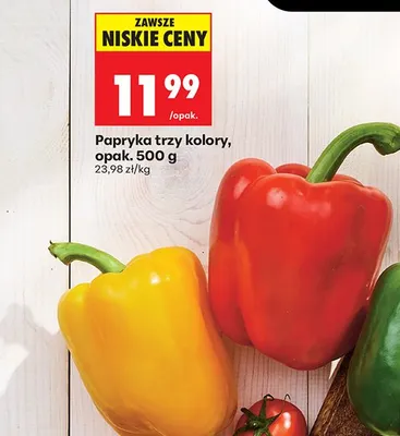Papryka trzy kolory promocja w Biedronka