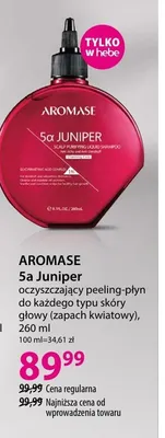 Peeling-płyn oczyszczający do skóry głowy Aromase 5a Juniper zapach kwiatowy promocja w Hebe