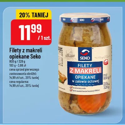 Filety z makreli opiekane Seko promocja w POLOmarket