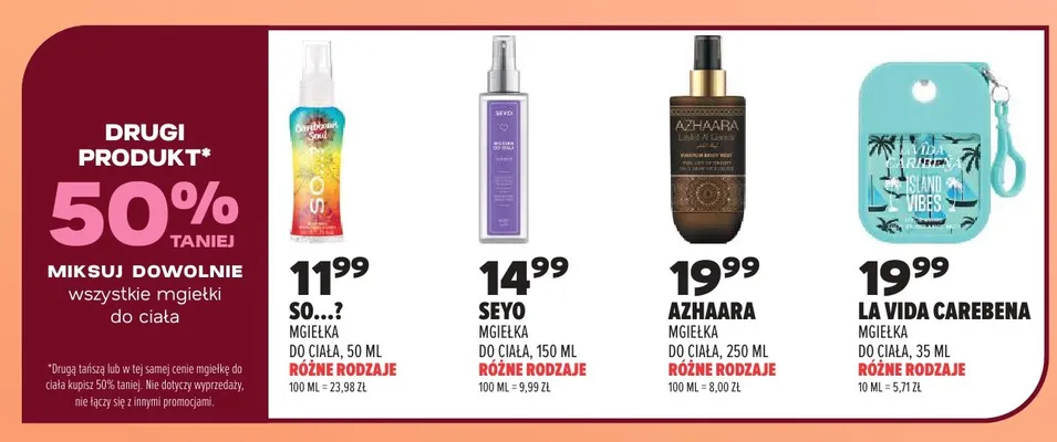 Mgiełka do ciała SO...? promocja w Drogerie Natura