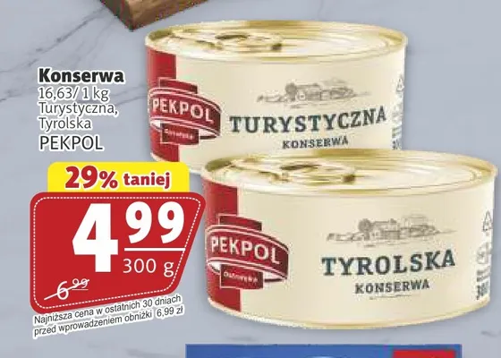 Konserwa Turystyczna Pekpol promocja w Prim Market
