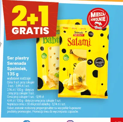 Ser w plastrach Serenada Salami promocja w Twój Market