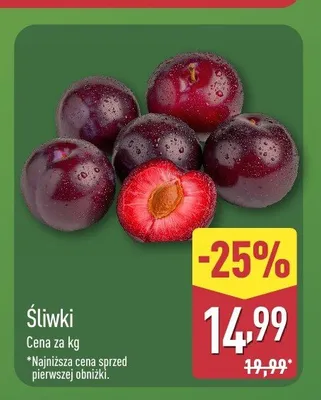 Śliwki promocja w Aldi