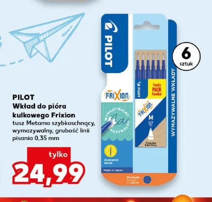 Wkłady do pióra kulkowego Frixion Pilot promocja w Kaufland
