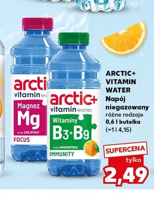 Napój niegazowany Arctic+ Vitamin Water Witaminy B3+B9 smak mandarynka promocja w Kaufland
