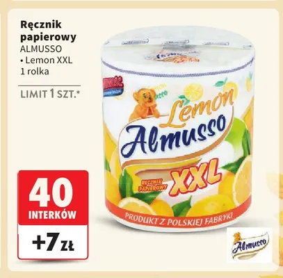 Ręcznik papierowy Lemon XXL Almusso promocja w Intermarche