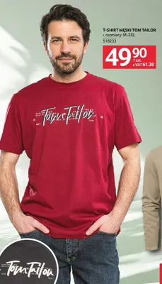 T-shirt męski Tom Tailor rozmiary M-2XL promocja w Selgros