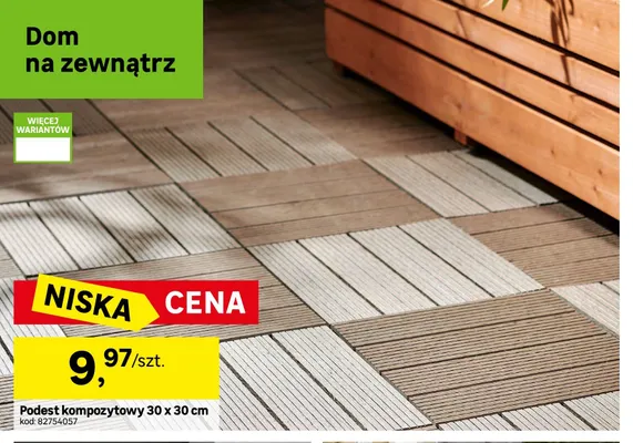 Podest kompozytowy 30x30 cm promocja w Leroy Merlin