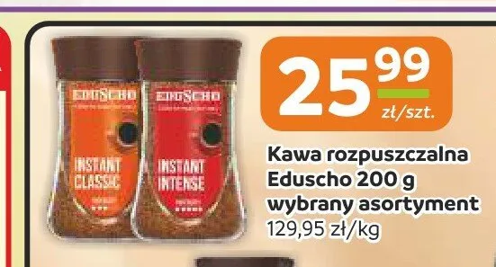 Kawa rozpuszczalna Eduscho Instant Classic promocja w Społem Częstochowa