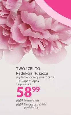 Suplement diety Redukcja Tłuszczu smart caps promocja w Hebe