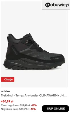 Trekkingi Terrex Anylander Climawarm+ Adidas promocja w eobuwie.pl