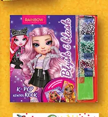 Książka Błysk i blask Rainbow High K-Pop kontra Rock promocja w Biedronka