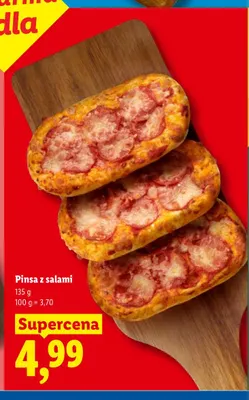 Pinsa z salami Piekarnia Lidla promocja w Lidl