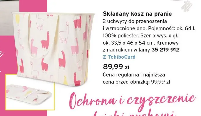 Składany kosz na pranie Tchibo promocja w Tchibo