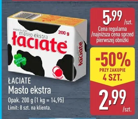 Masło ekstra promocja w Aldi