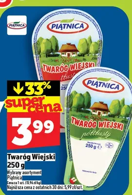 Twaróg wiejski promocja w TOPAZ