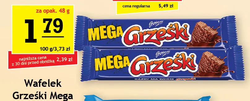 Wafelek Grześki Mega promocja w Gram Market