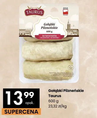 Gołąbki Pilzneńskie Taurus promocja w Delikatesy Centrum