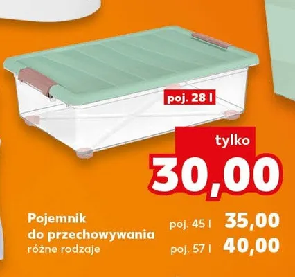 Pojemnik do przechowywania 28l promocja w Kaufland