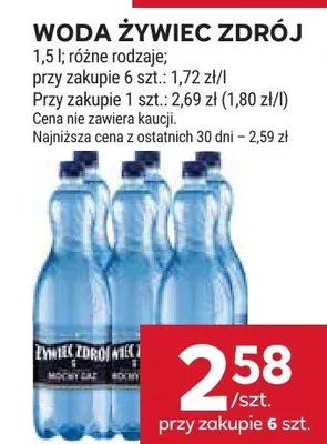 Woda Żywiec Zdrój promocja w Stokrotka