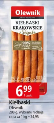 Kiełbaski krakowskie z szynki promocja w Leclerc