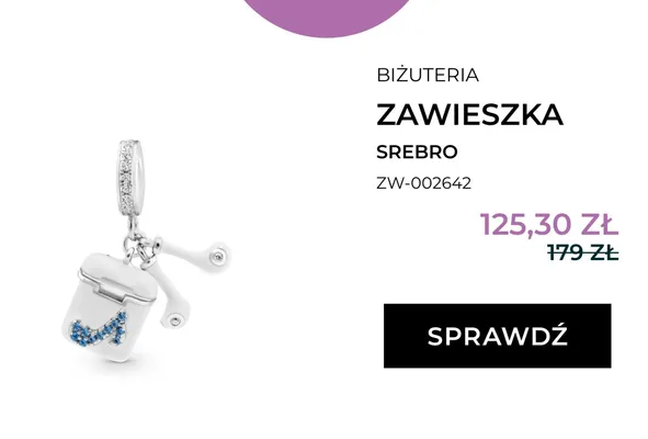 Zawieszka srebro Briju promocja w Briju