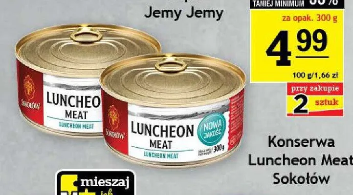 Konserwa Luncheon Meat Sokołów promocja w Gram Market