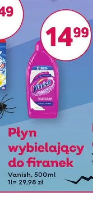 Płyn wybielający do firanek Vanish promocja w Bliski