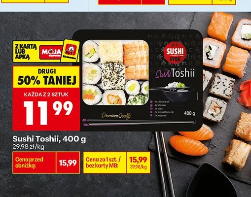 Sushi Toshio promocja w Biedronka