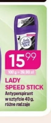 Antyperspirant w sztyfcie Lady Speed Stick promocja w Drogerie Koliber