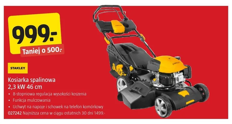 Kosiarka spalinowa Stanley promocja w Jula