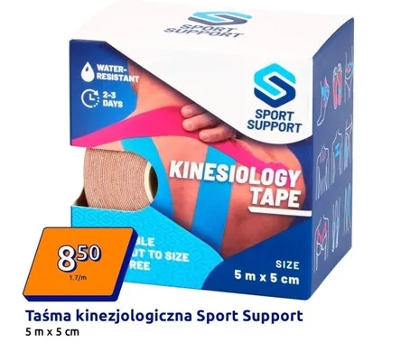 Taśma kinezjologiczna 5mx5cm promocja w Action